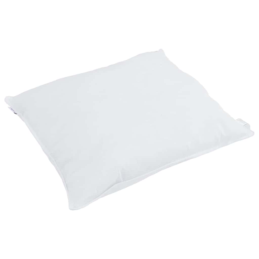 Vidaxl hoofdkussen met kussen wit 80 x 80 cm veren