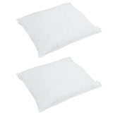 Vidaxl hoofdkussen met kussen 2 pcs wit 60 x 60 cm veren