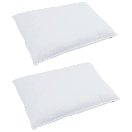 Vidaxl hoofdkussen met kussen 2 pcs wit 70 x 90 cm veren