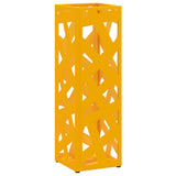 Vidaxl paraplu standaard mosterdgeel 15,5 x 15,5 x 49 cm metaal