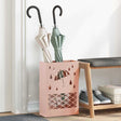 Vidaxl regen paraplu standaard roze 28 x 12 x 41 cm staal
