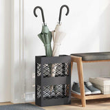 Vidaxl paraplu standaard zwart 28 x 12 x 41 cm staal