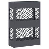 Vidaxl paraplu standaard antraciet 28 x 12 x 41 cm staal