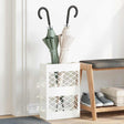 Vidaxl regen paraplu standaard wit 28 x 12 x 41 cm staal