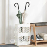 Vidaxl regen paraplu standaard wit 28 x 12 x 41 cm staal