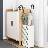 Vidaxl paraplu standaard wit 28 x 12 x 41 cm staal