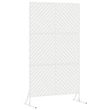Vidaxl privacyscherm wit 100 x 50 x 180 cm staal