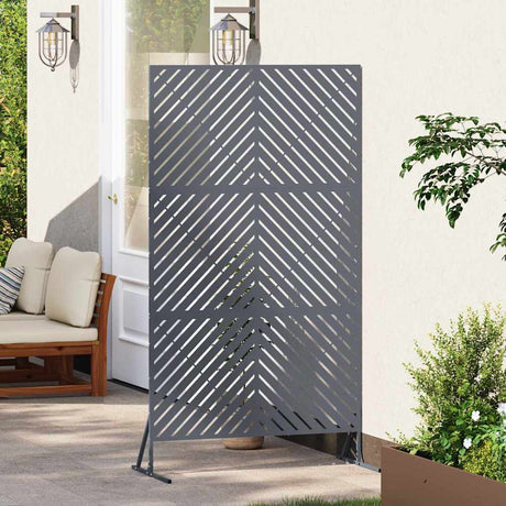Vidaxl privacyscherm 100 x 50 x 180 cm staal antraciet