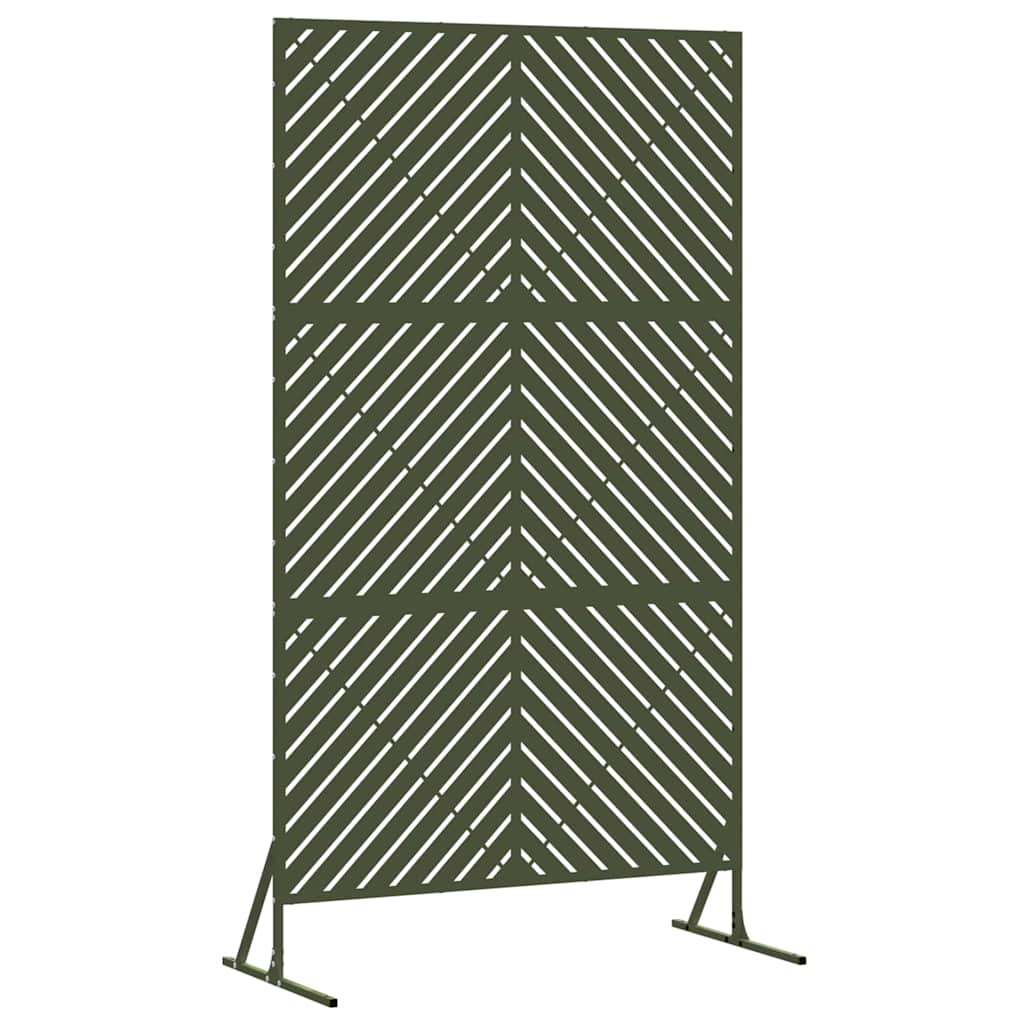 Vidaxl privacyscherm olijfgroen 100 x 50 x 180 cm staal