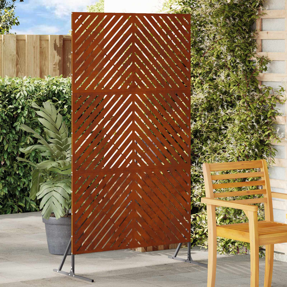 Vidaxl privacyscherm grijs 100 x 50 x 180 cm staal
