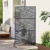 Vidaxl privacyscherm antraciet 100 x 50 x 180 cm staal