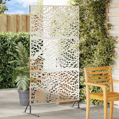 Vidaxl privacyscherm 100 x 50 x 180 cm roestvrij staal zilver