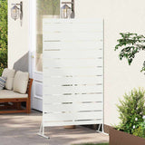 Vidaxl privacyscherm 100 x 50 x 180 cm staal wit