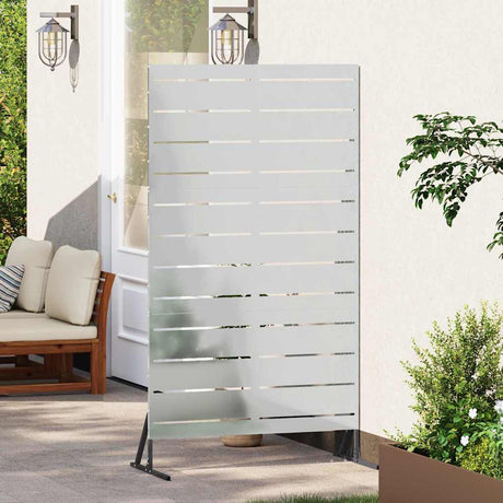 Vidaxl privacyscherm 100 x 50 x 180 cm gegalvaniseerd staal zilver