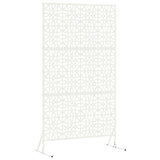 Vidaxl privacyscherm wit 100 x 50 x 180 cm staal