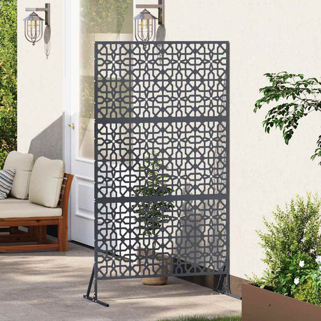 Vidaxl privacyscherm 100 x 50 x 180 cm staal antraciet