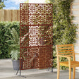 Vidaxl privacyscherm 100 x 50 x 180 cm weervast staal roestkleurig