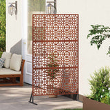 Vidaxl privacyscherm 100 x 50 x 180 cm weervast staal roestkleurig