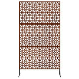 Vidaxl privacyscherm grijs 100 x 50 x 180 cm cortenstaal