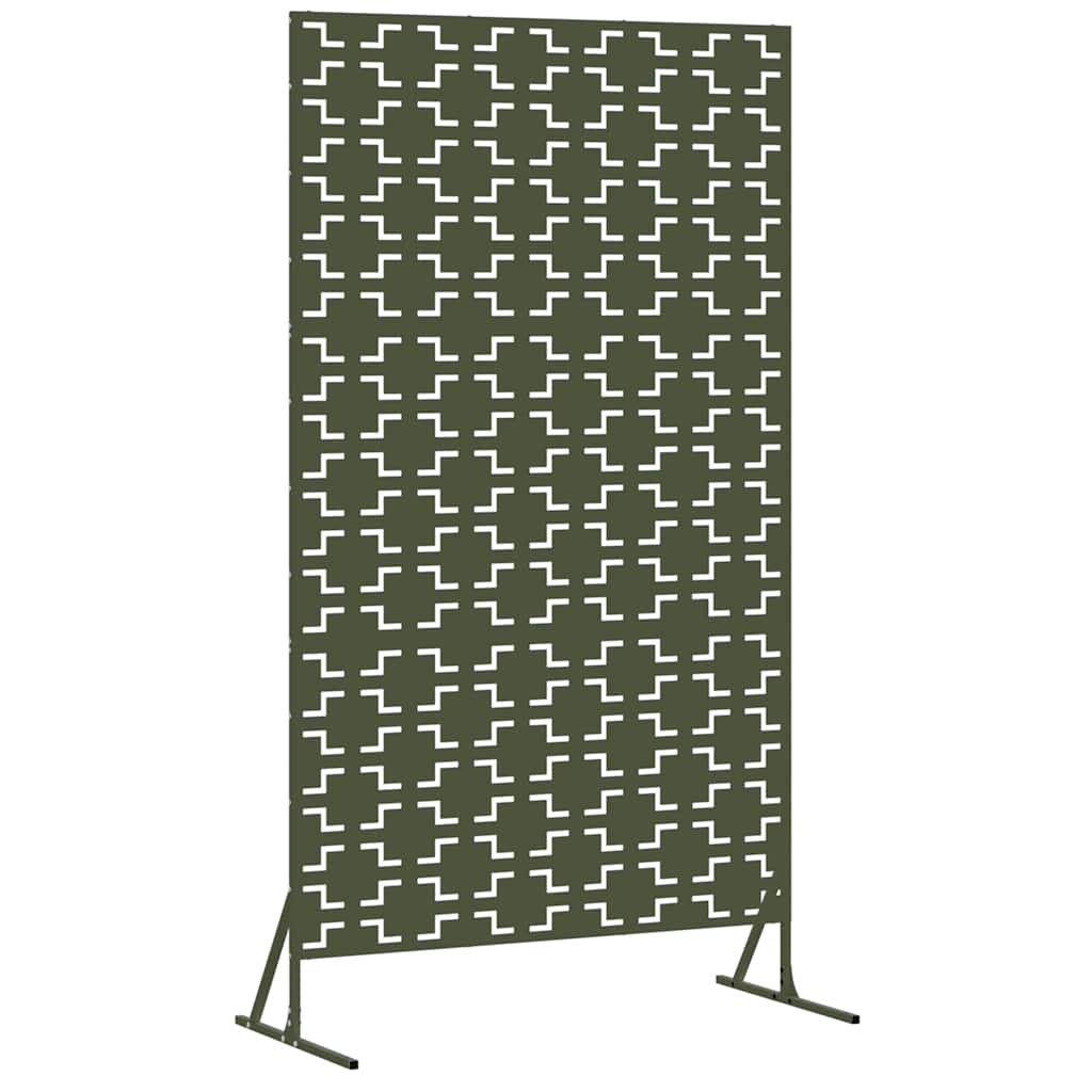 Vidaxl privacyscherm olijfgroen 100 x 50 x 180 cm staal