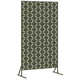Vidaxl privacyscherm olijfgroen 100 x 50 x 180 cm staal