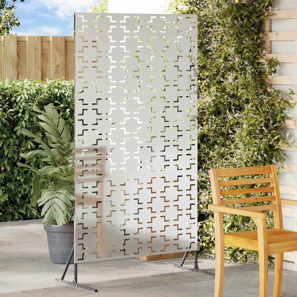 Vidaxl privacyscherm grijs 100 x 50 x 180 cm staal