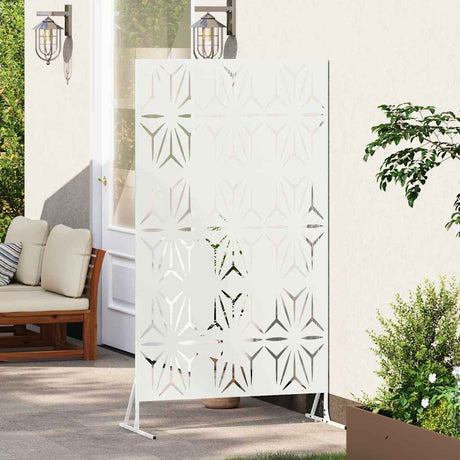 Vidaxl privacyscherm 100 x 50 x 180 cm staal wit