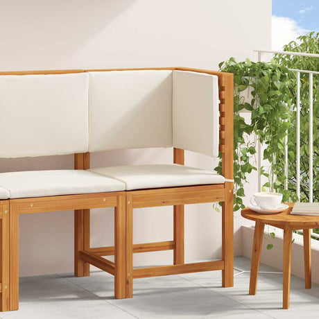 Vidaxl tuinstoel met kussen bruin 50 x 50 x 91cm massief acaciahout