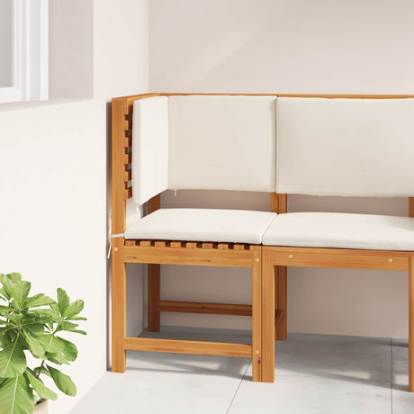 Vidaxl tuinstoel met kussen bruin 50 x 50 x 91cm massief acaciahout