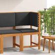Vidaxl tuinstoel met kussen bruin 50 x 50 x 91cm massief acaciahout