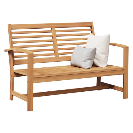 Vidaxl bank bruin 110 x 65 x 76,5 cm massief teakhout