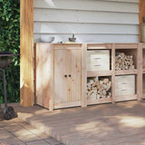 Vidaxl keukendeur bruin eiken 50 x 9 x 82 cm massief grenenhout