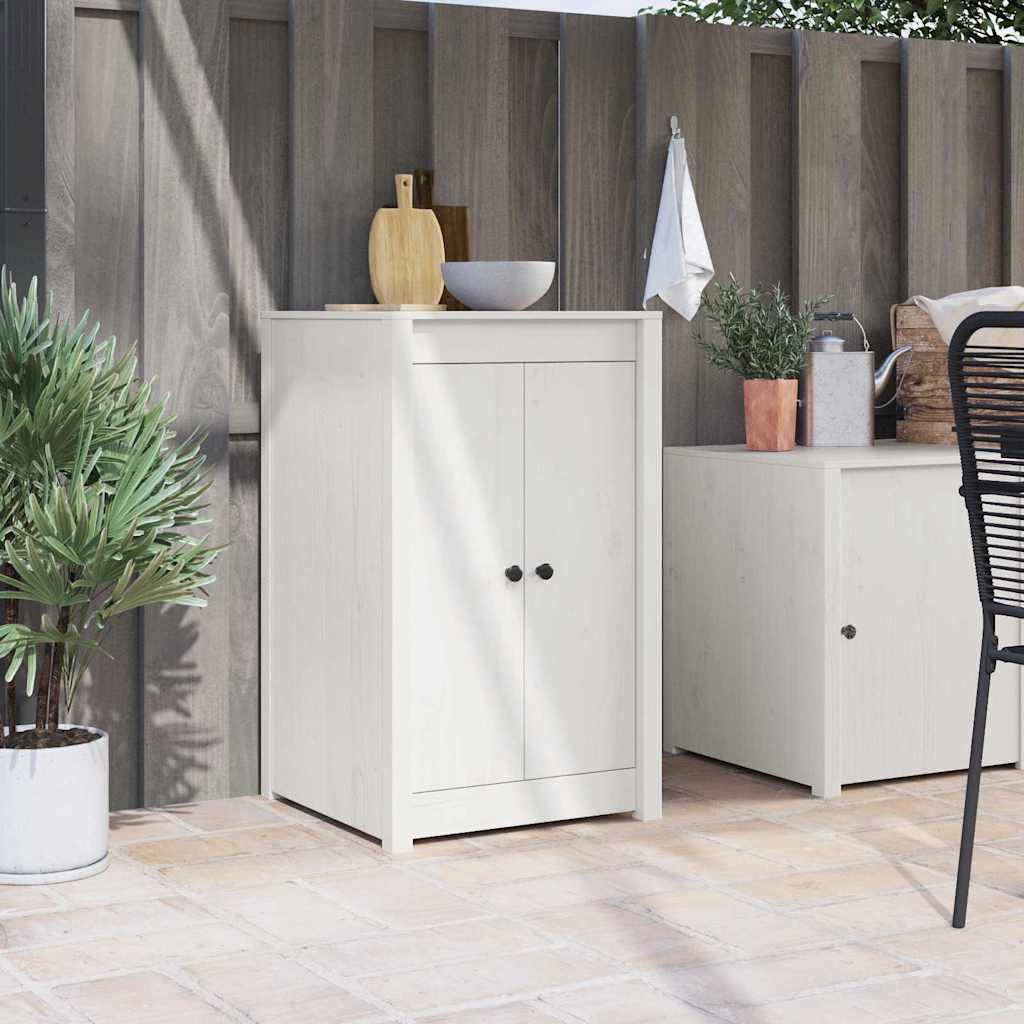 Vidaxl keukendeur wit 50 x 9 x 82 cm massief grenenhout