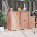 Vidaxl keukendeur 2 pcs bruin 50 x 9 x 82 cm massief douglas