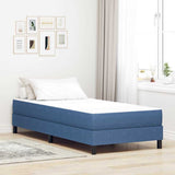 Vidaxl bedmatras met matras blauw 90 x 190 cm stof