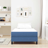 Vidaxl bedmatras met matras blauw 90 x 190 cm stof
