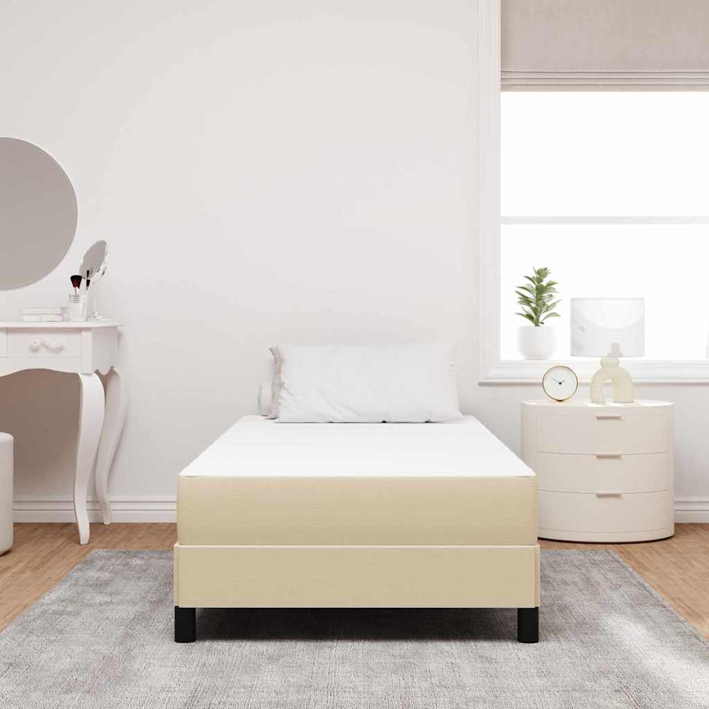 Vidaxl bedmatras met matras saliegroen 90 x 190 cm stof