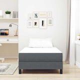 Vidaxl bedmatras met matras grijs 90 x 200 cm stof