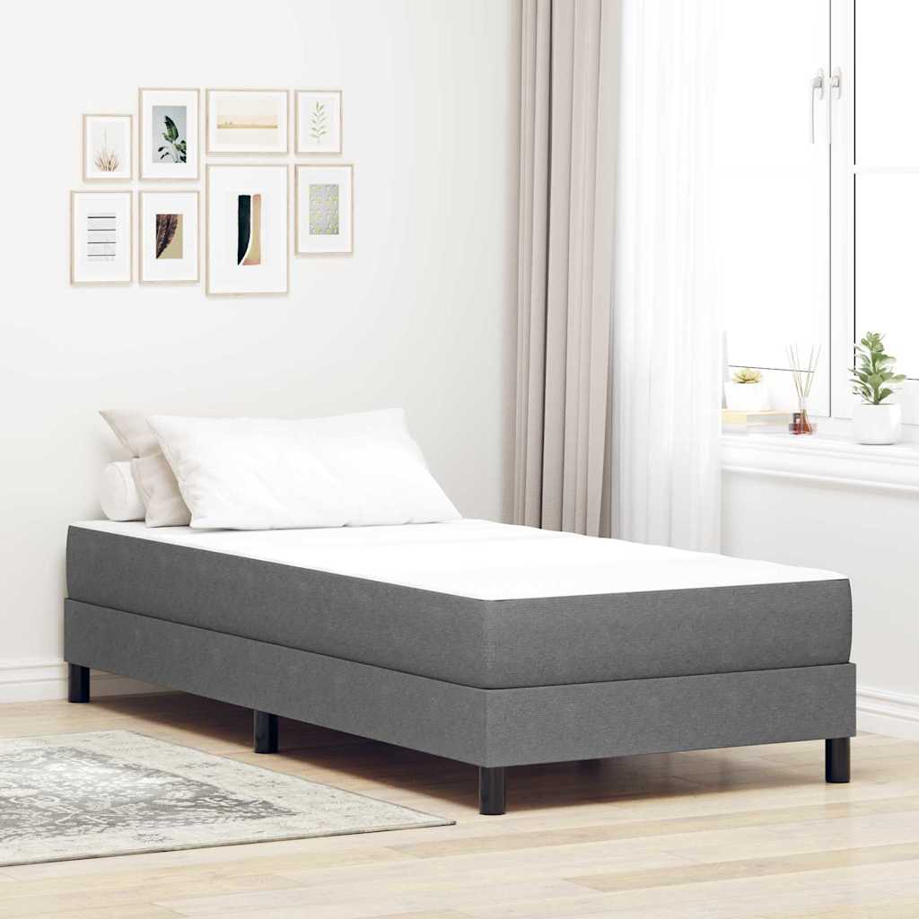 Vidaxl bedmatras met matras lichtgrijs 100 x 200 cm stof