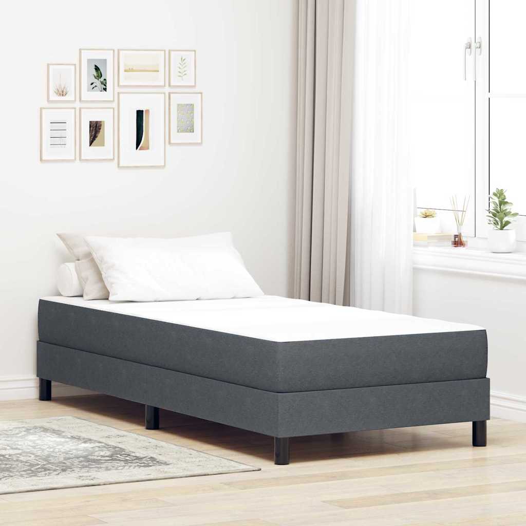 Vidaxl bedmatras met matras grijs 100 x 200 cm stof