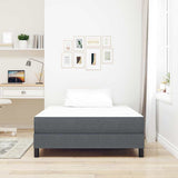 Vidaxl bedmatras met matras grijs 120 x 190 cm stof