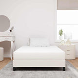 Vidaxl bedmatras met matras crème 120 x 190 cm stof