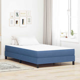 Vidaxl bedmatras met matras blauw 120 x 200 cm stof
