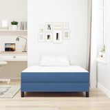 Vidaxl bedmatras met matras blauw 120 x 200 cm stof