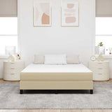 Vidaxl bedmatras met matras saliegroen 140 x 190 cm stof