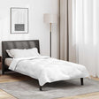 Vidaxl 2-in-1 dekbed 220 x 155 x 10 cm winter polyester wit ademend