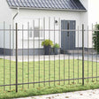 Vidaxl tuinhek woerden 170 x 165 cm gepoedercoat staal grijs