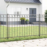 Vidaxl hecelement grijs 170 x 150 cm staal