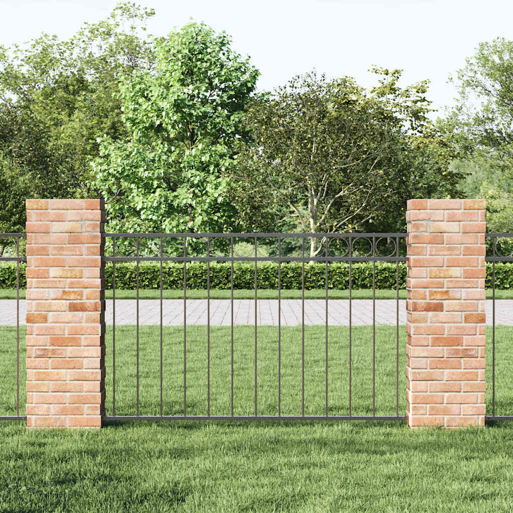 Vidaxl hecelement assen 163 x 80 cm staal grijs