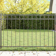 Vidaxl hecelement assen 170 x 100 cm staal grijs